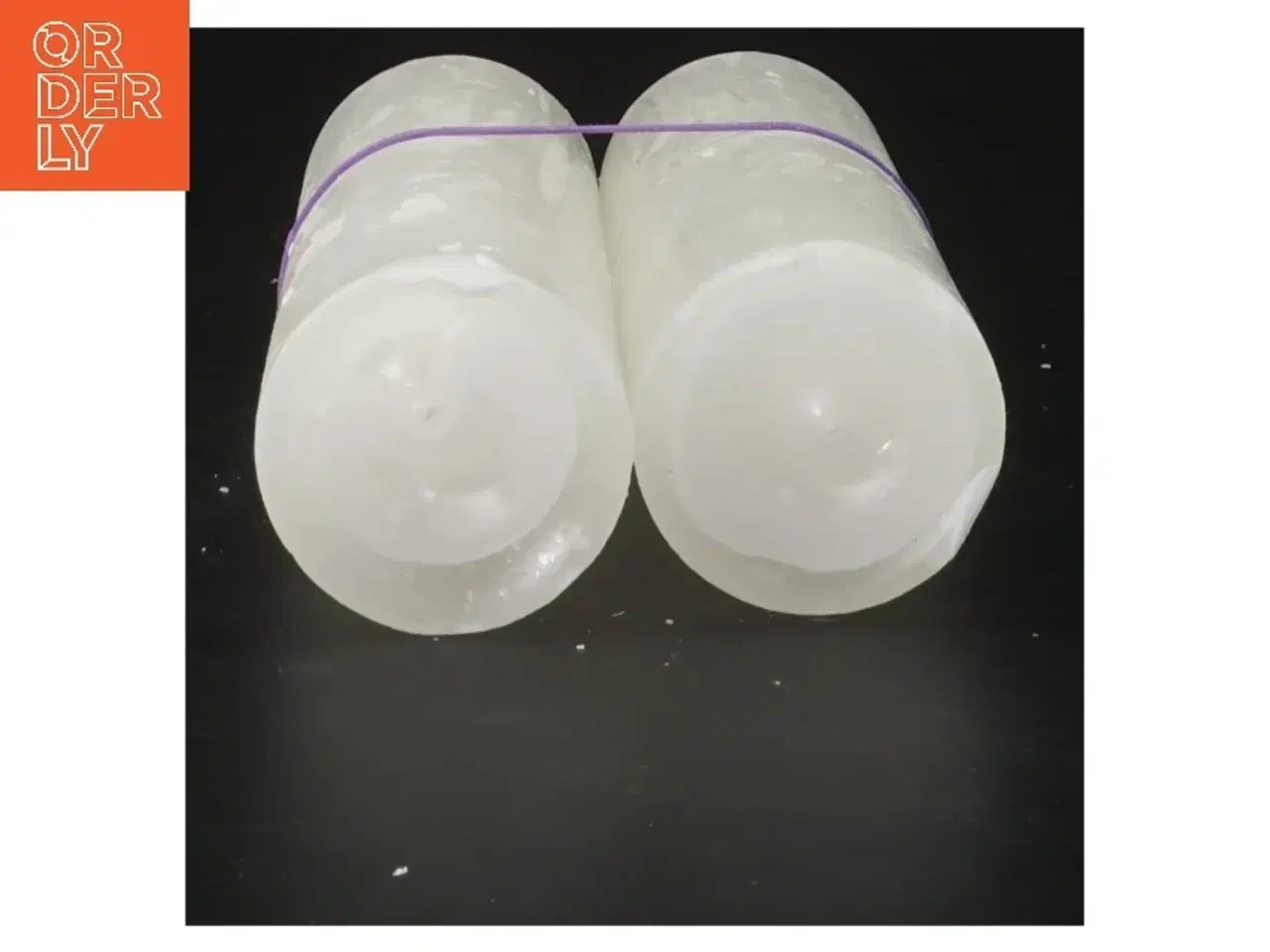 Billede 2 - Hvide cylinderformede lys (str. 15 cm)