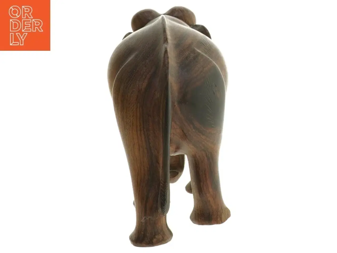 Billede 3 - Træfigur af elefant (str. 16,5 cm)