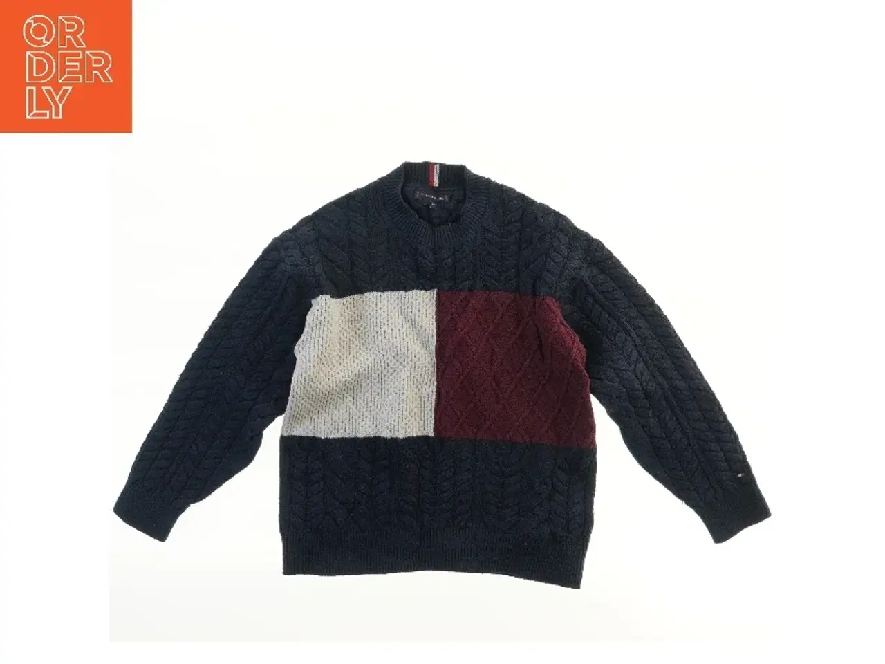 Billede 1 - Strikket sweater med farveblokke fra Tommy Hilfiger (str. 152)