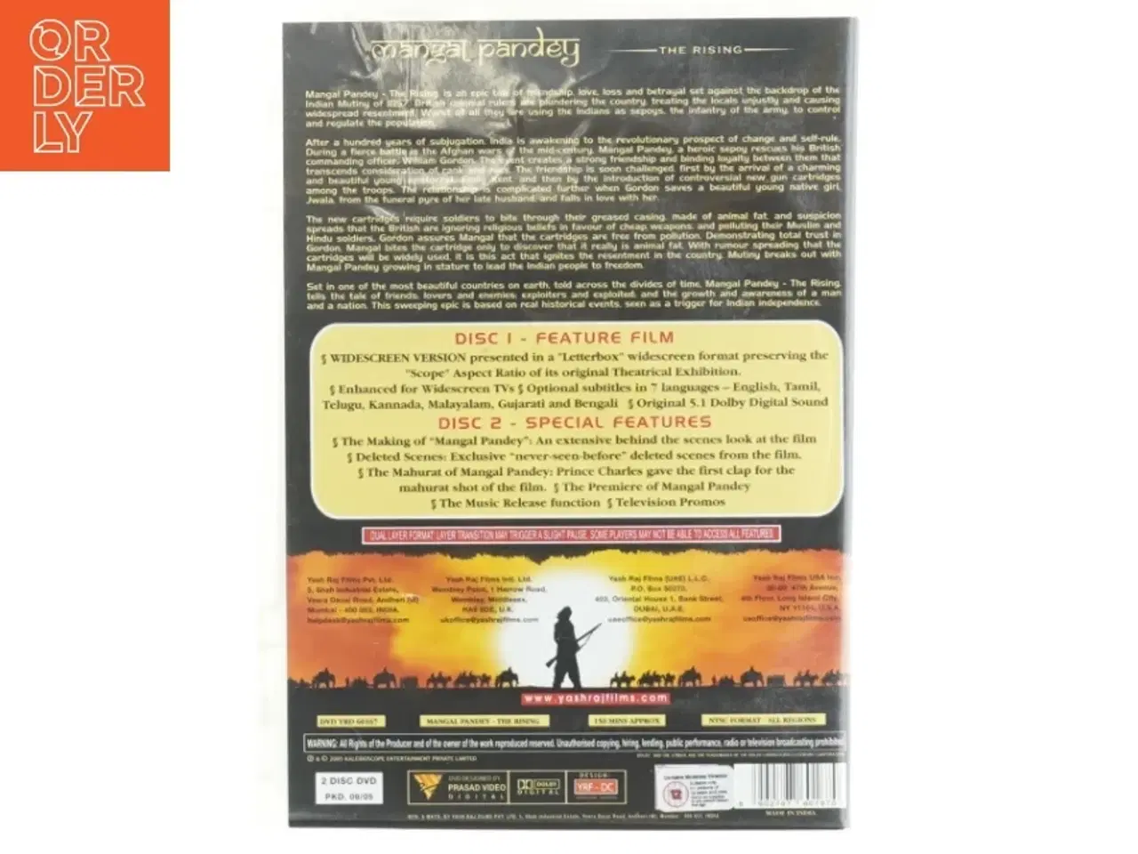 Billede 2 - Mangal Pandey - The Rising DVD