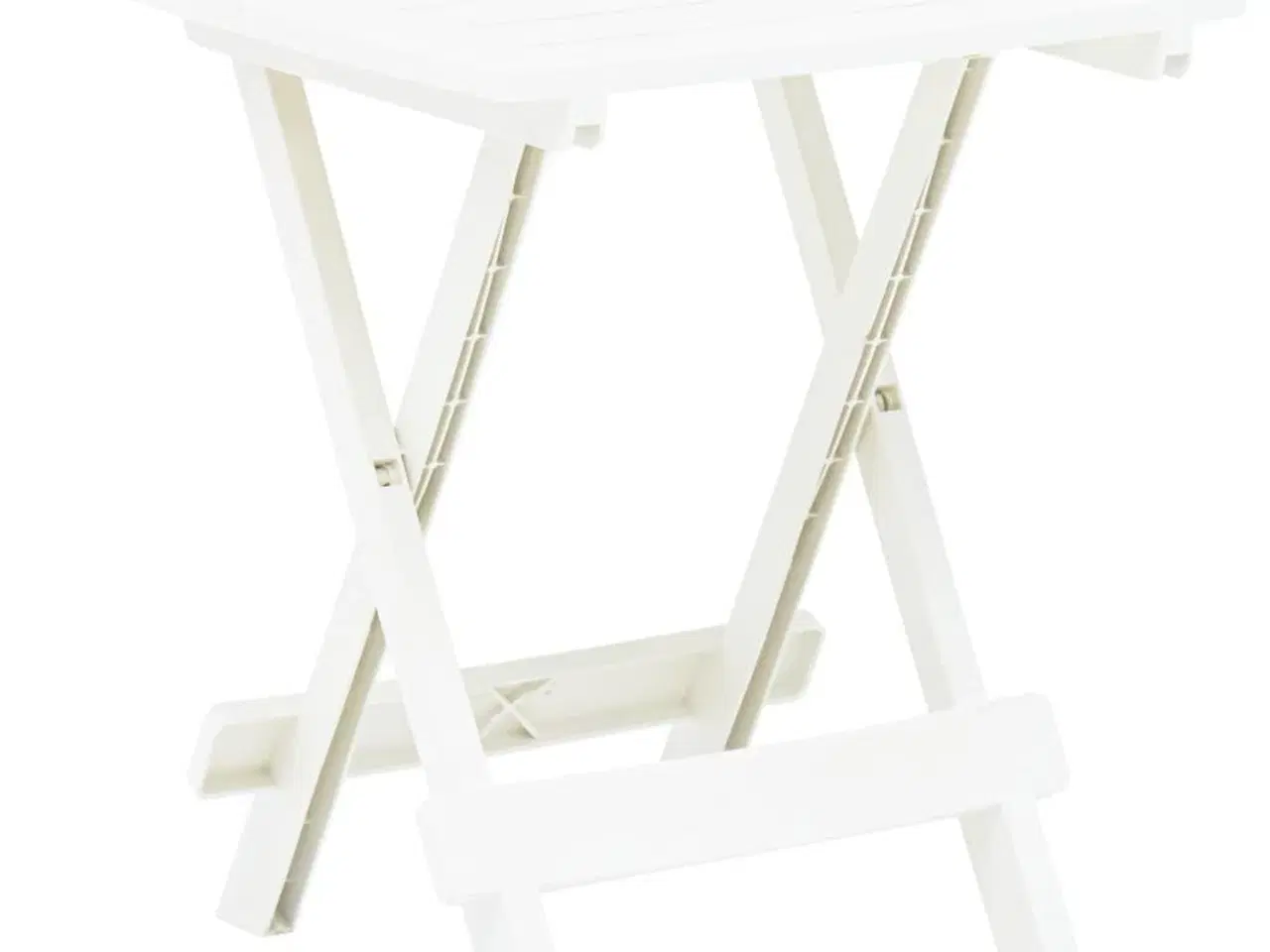 Billede 1 - Foldbart havebord 45x43x50 cm plastik hvid