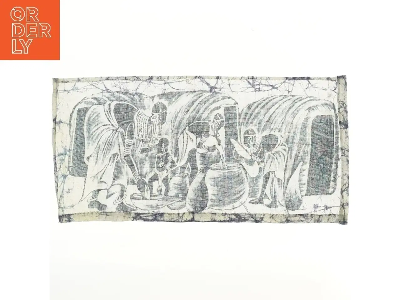 Billede 2 - Batikvægkunst fra Kenya (str. 80x37,5 cm)