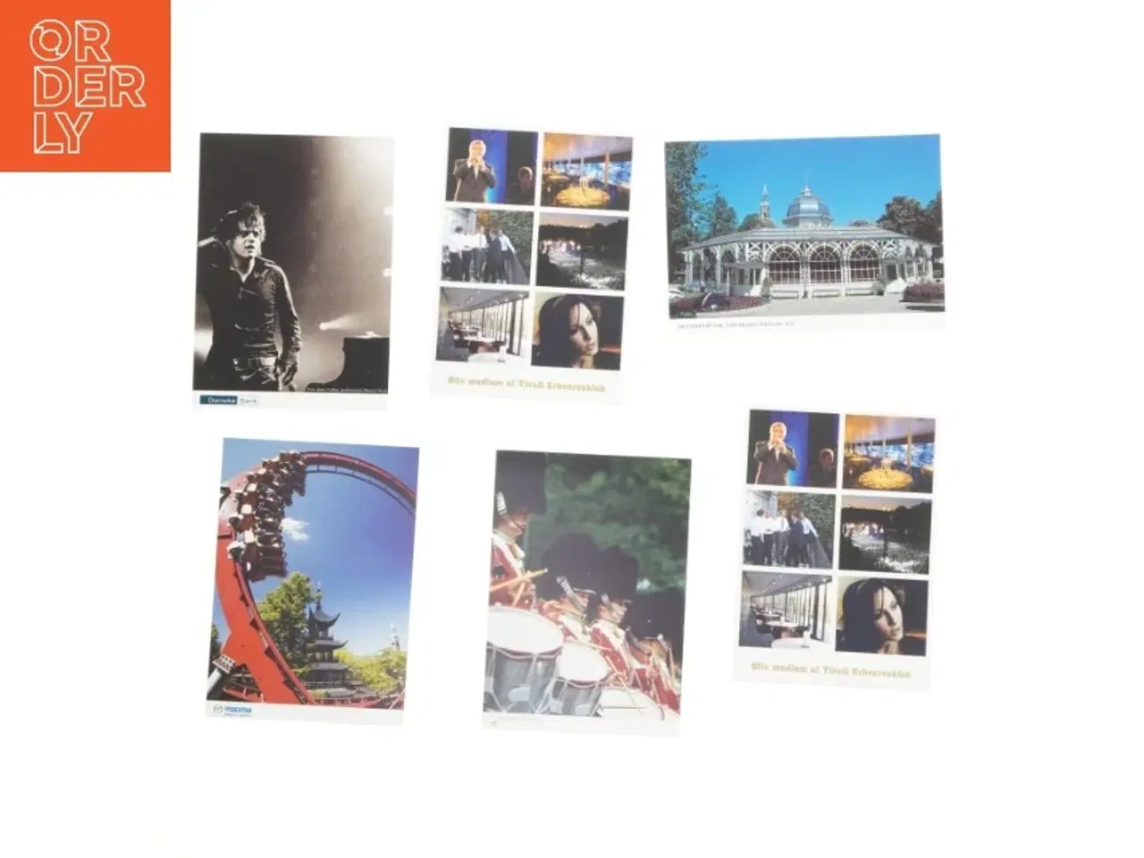 Billede 1 - Postkort fra Tivoli fra Tivoli (str. 6 stk 15x10,5 cm)