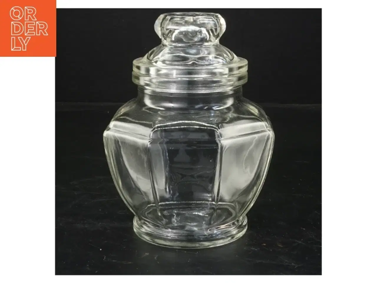 Billede 1 - Glasbeholder med låg (str. 15 cm)