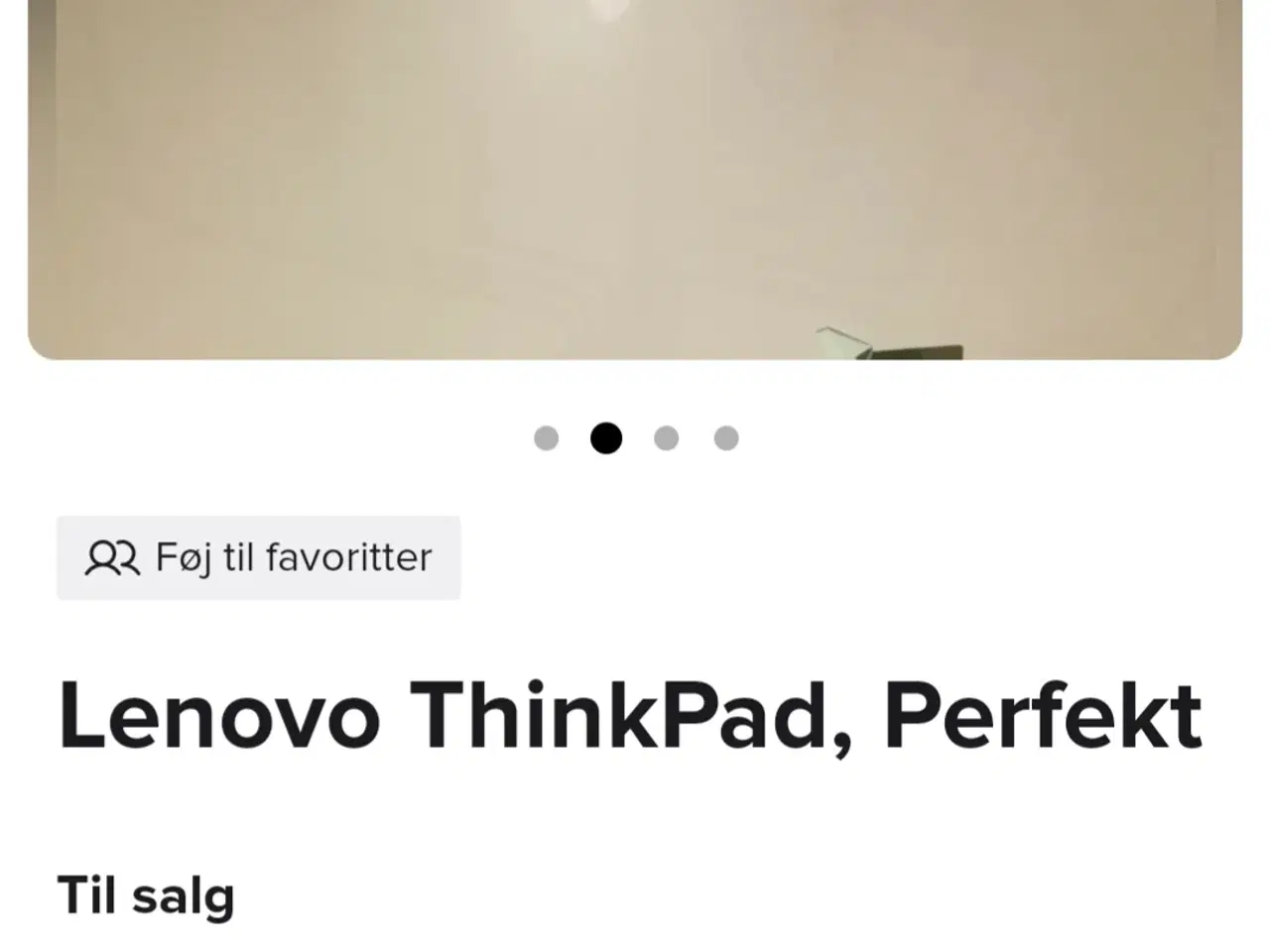 Billede 1 - Lenovo Thinkpad - Orginal Dok.
