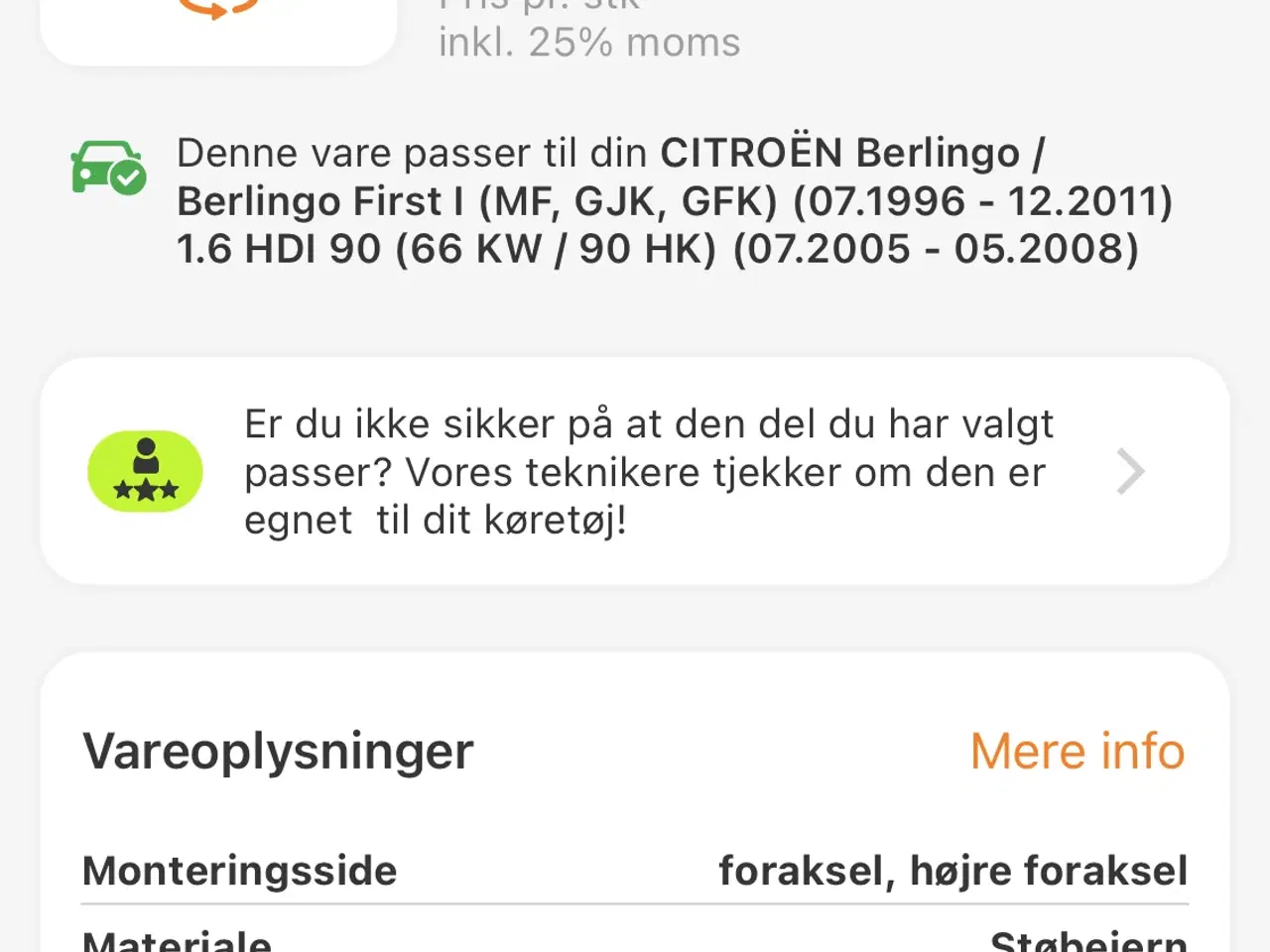 Billede 2 - Bærearm højre