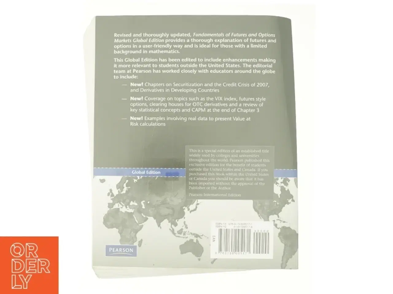 Billede 2 - Fundamentals of Futures and Options Market : Global Edition 7 af John C. Hull (Bog)