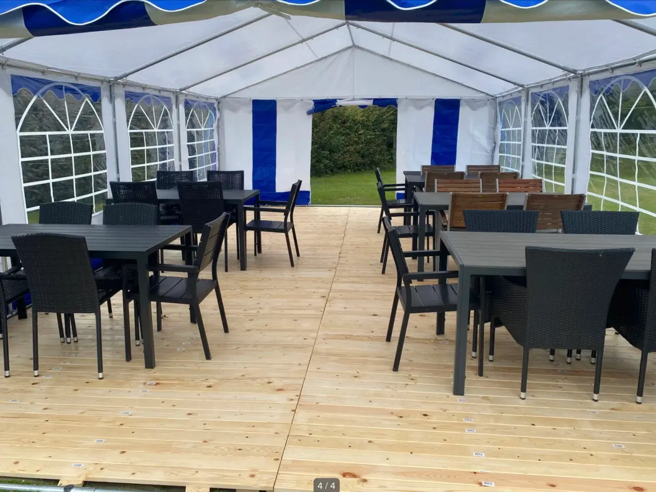 Billede 3 - Partytelt festtelt, 5 x 8 m.Med 19mm.Lakeret gulv 