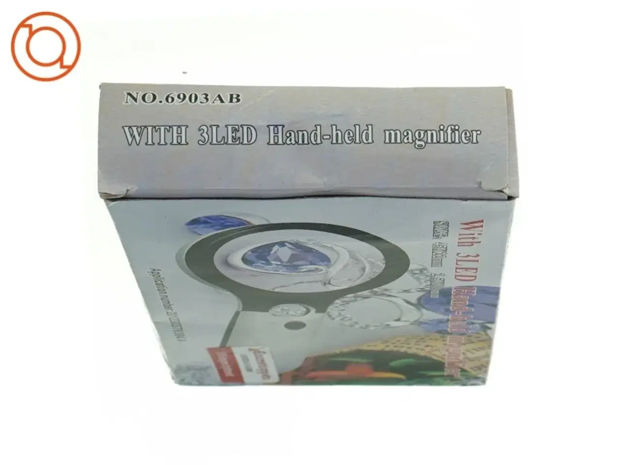 Billede 2 - LED håndholdt forstørrelsesglas (str. 21 x 11 cm)