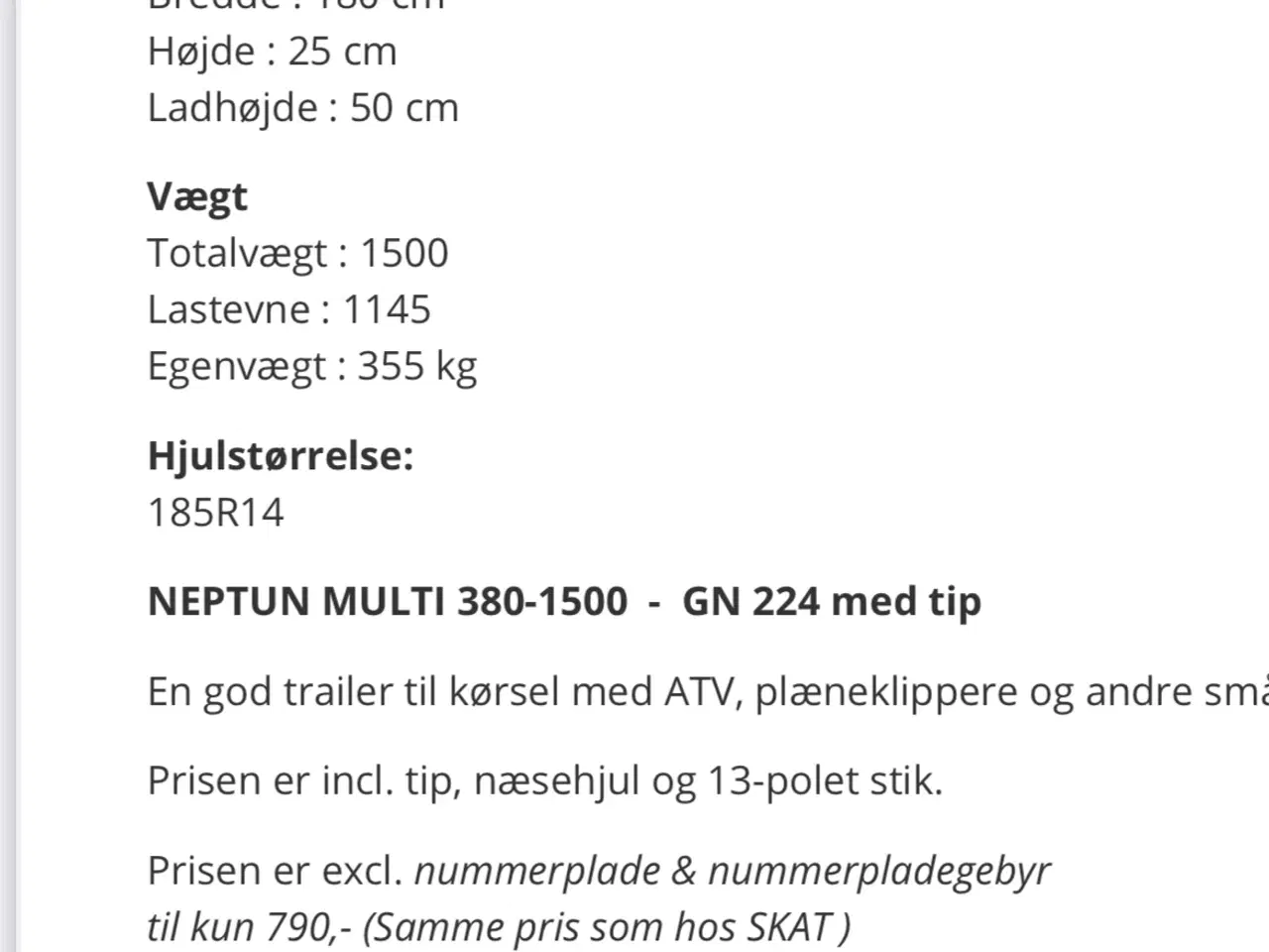 Billede 5 - Maskintrailer 