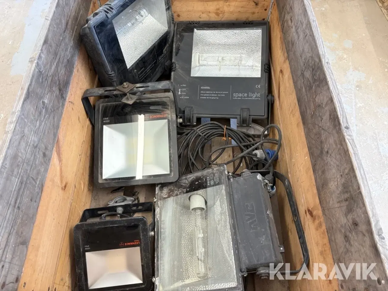 Billede 2 - Lot arbejdelamper Ledvance/spaceligth LED og Halogen