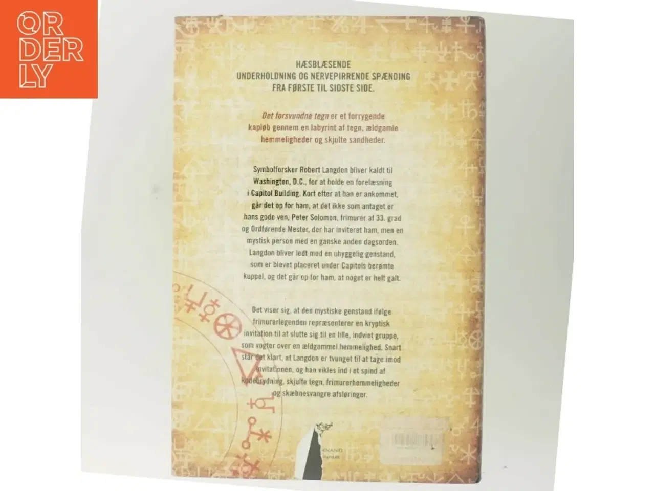 Billede 3 - Det Forsvundne Tegn af Dan Brown (Bog)