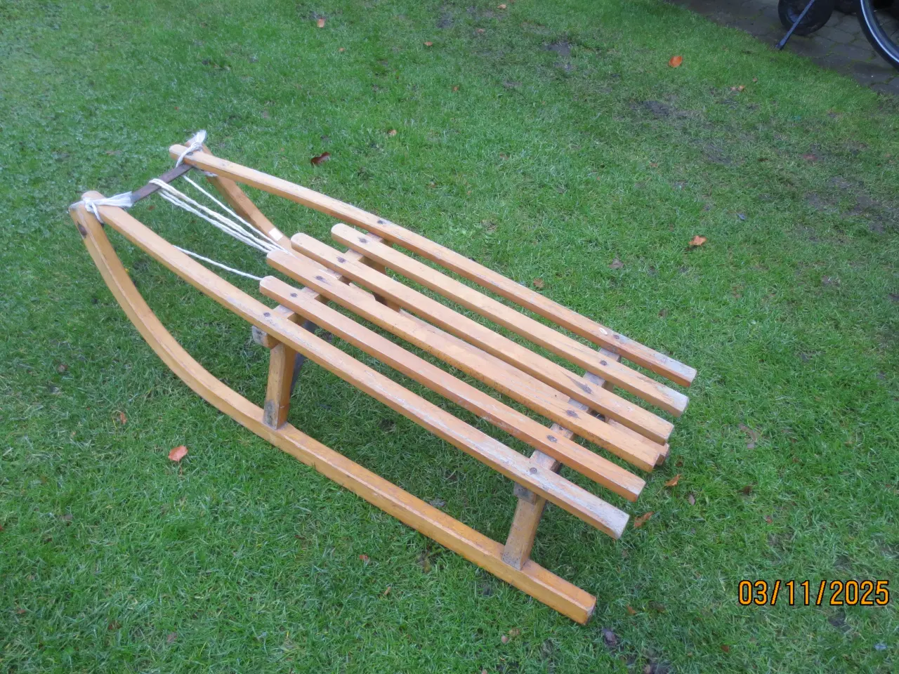 Billede 3 - 1 stkl Retro Kælk/Slæde i Træ