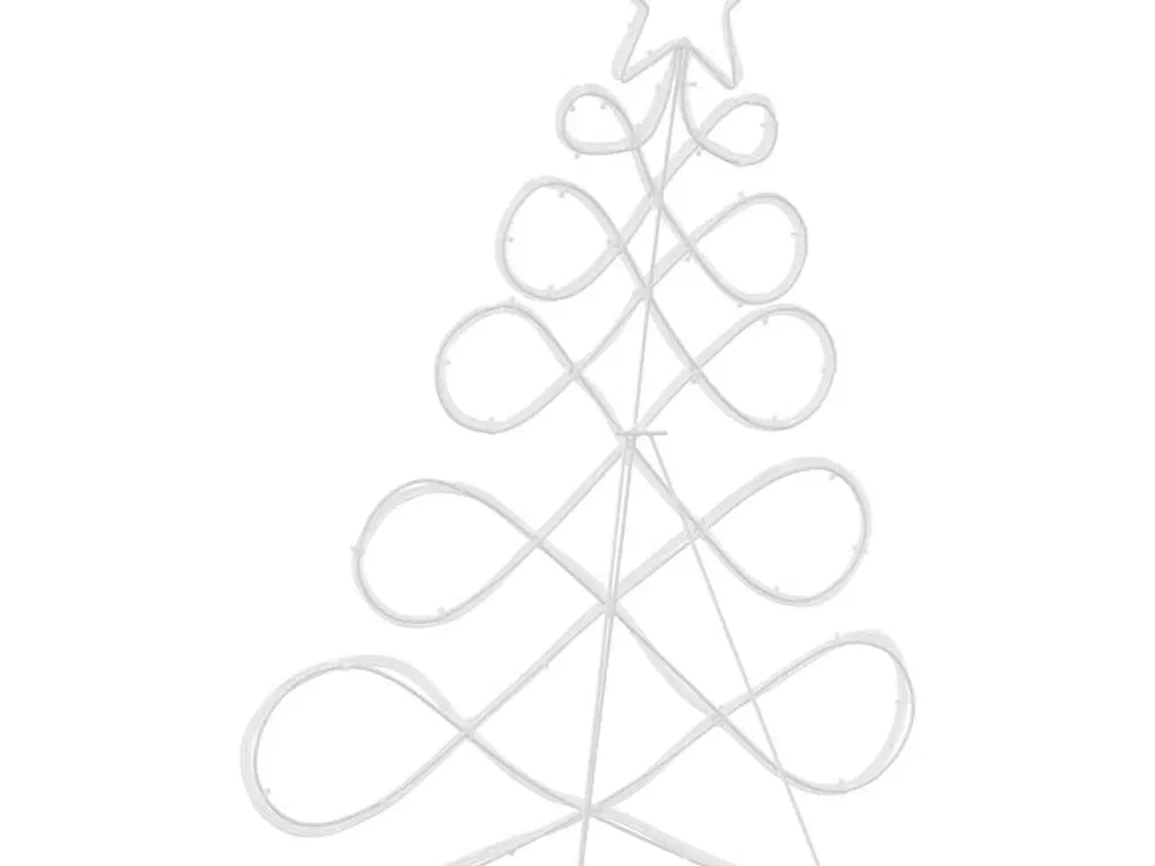 Billede 8 - Lys i form af et juletræ Flerfarvet 80 x 56 cm PVC