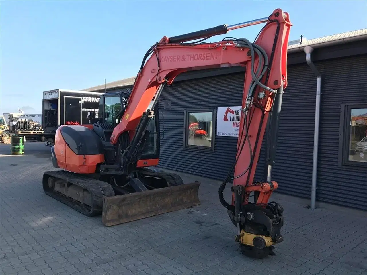 Billede 2 - Kubota KX080-4 Engcon rotortilt + centralsmørring