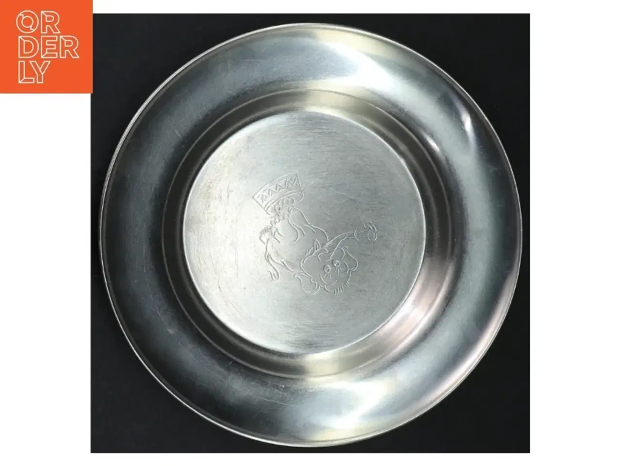 Billede 4 - Metaltallerkener med gravering (3 stkl) (str. Ø 19 cm)