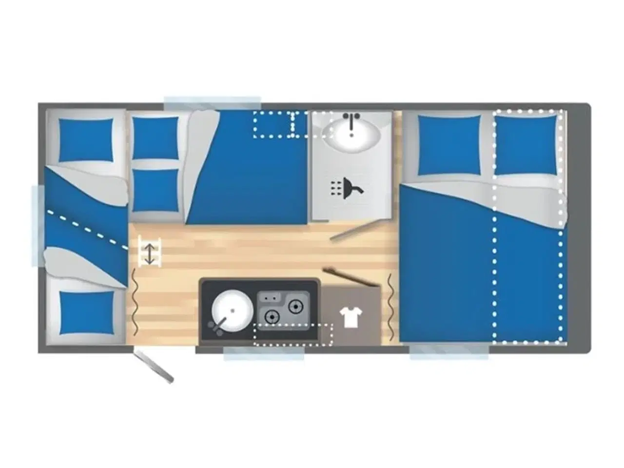 Billede 5 - 2023 - Caravelair ALBA 426 Family   Caravelair Alba 426 Family 2023 - Se den nu Camping-Specialisten.dk