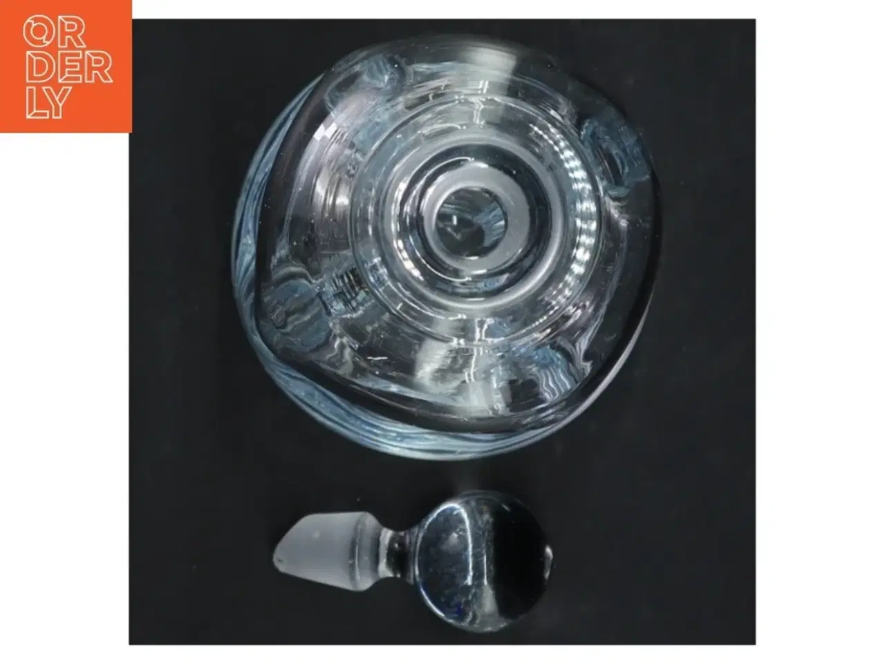 Billede 5 - Glas karaffel med prop, klukflaske (str. 23 cm og 85 cm i diameter)