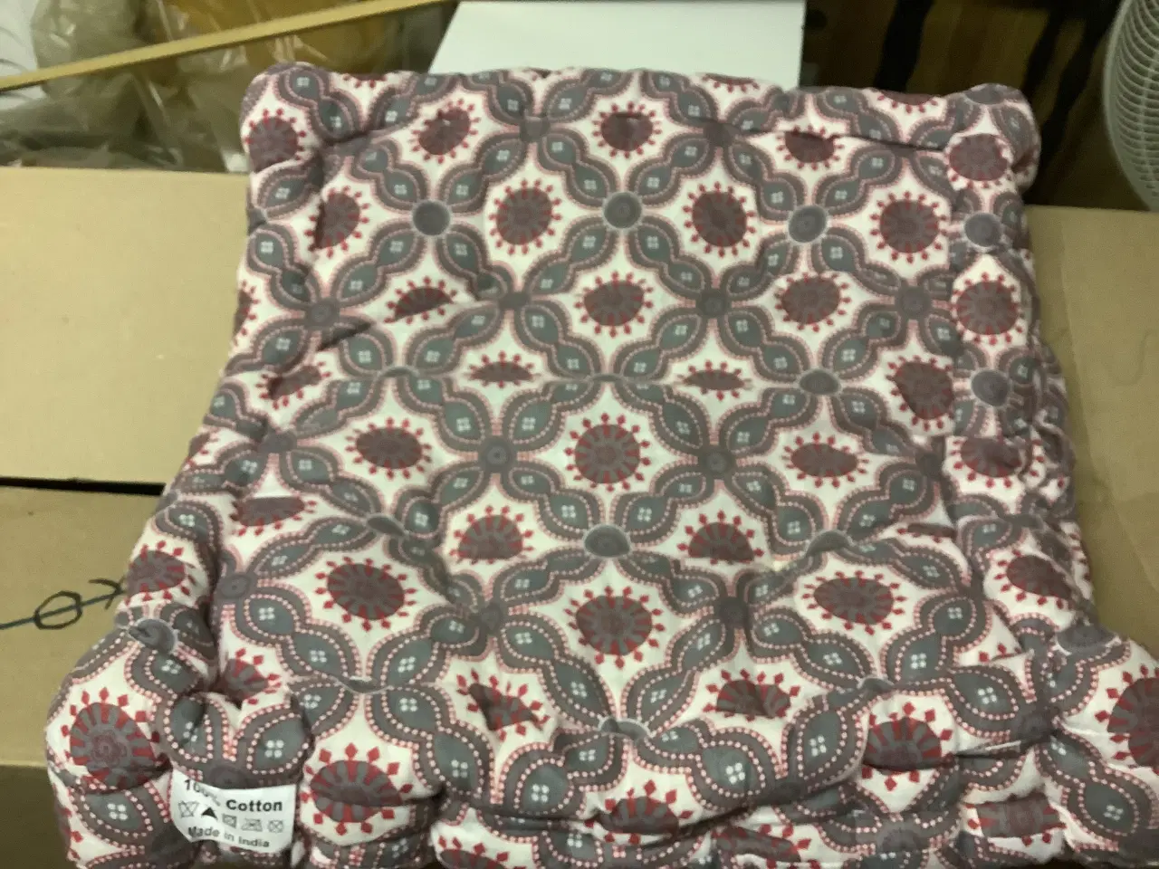 Billede 2 - 10 stk Futon hynder i 100% bomuld 40x40x5cm  