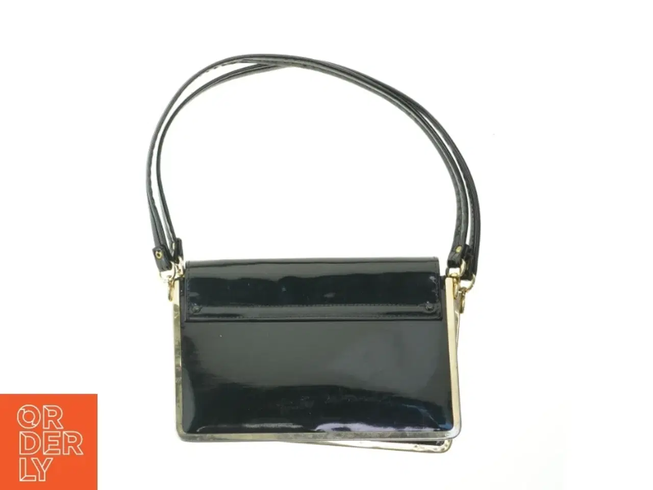 Billede 2 - Sort håndtaske (str. 24x17 cm)