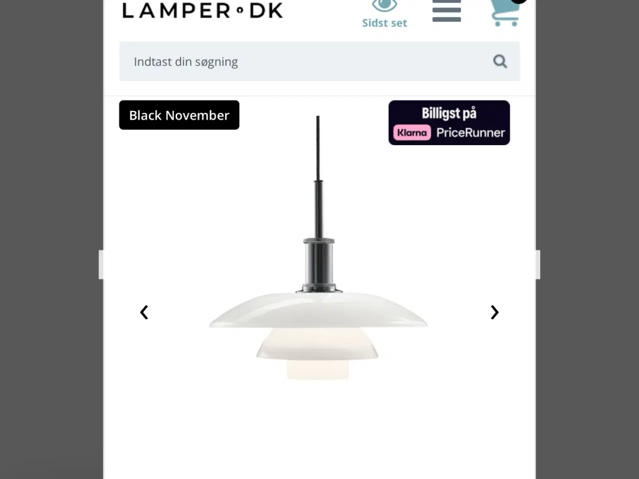 Billede 8 - Poul Hemmingsen Pendel hvid opal 4 1/2 - 4 helt ny