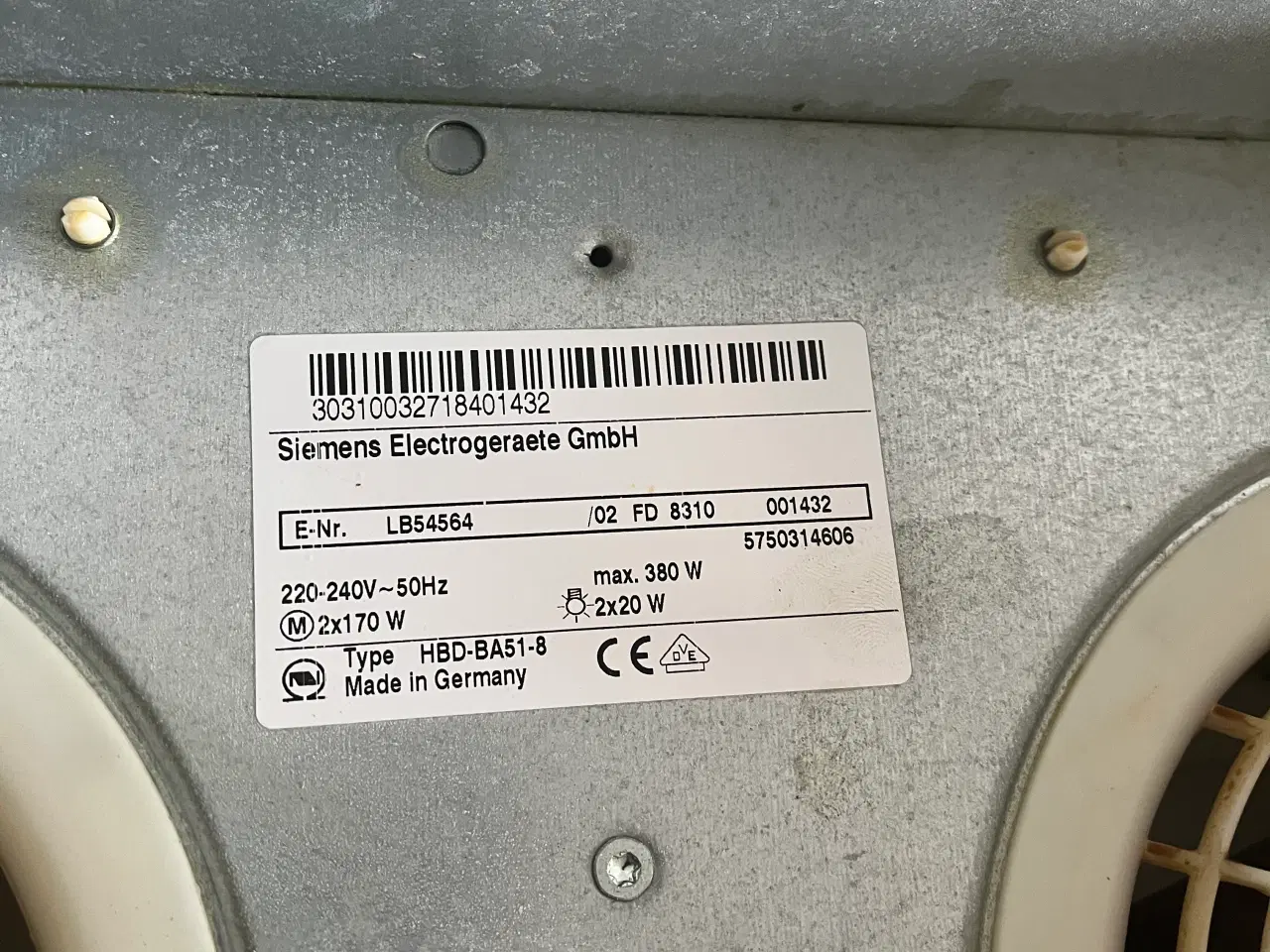 Billede 3 - Emhætte Siemens LB54564