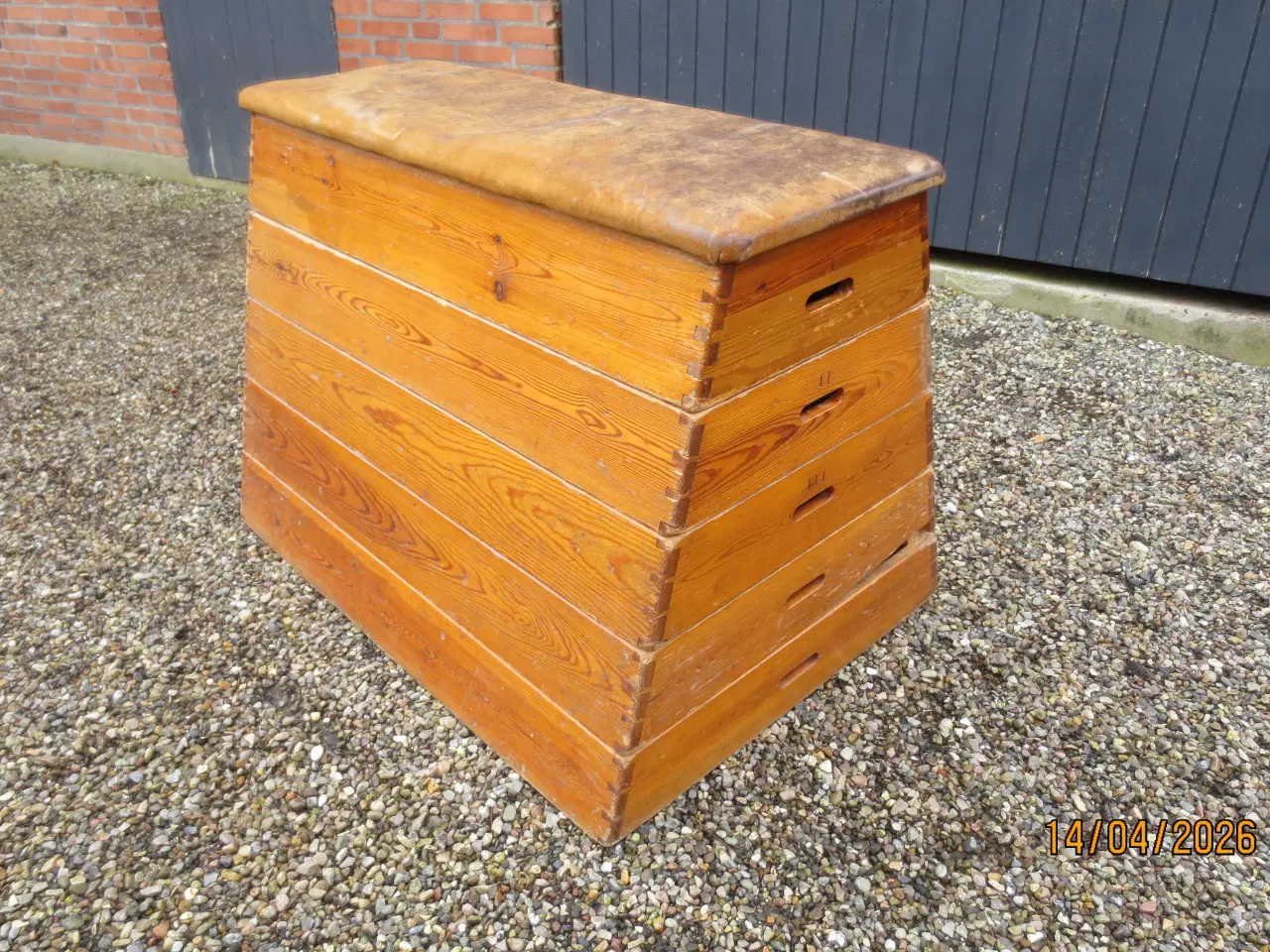 Billede 1 - 1 stk Retro Plint til spring Gymnastik