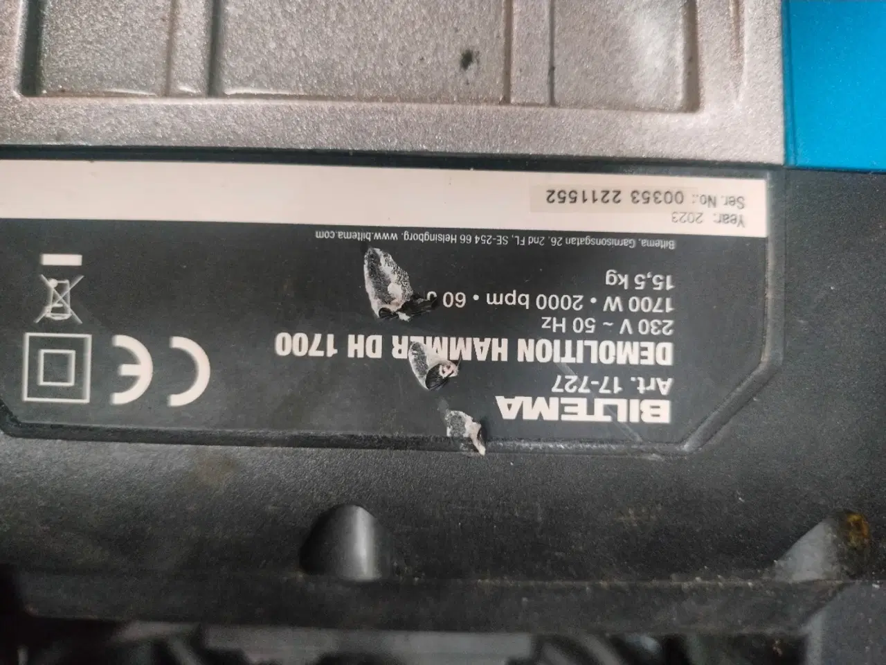 Billede 4 - Biltema Demolition Hammer DH 1700