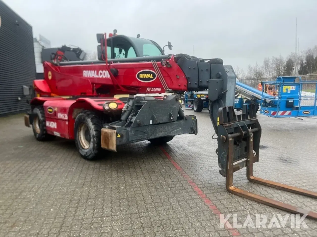 Billede 2 - Rotations Teleskoplæsser Magni RTH5.26 med Kranspil/Mandskabskurv/Gafler