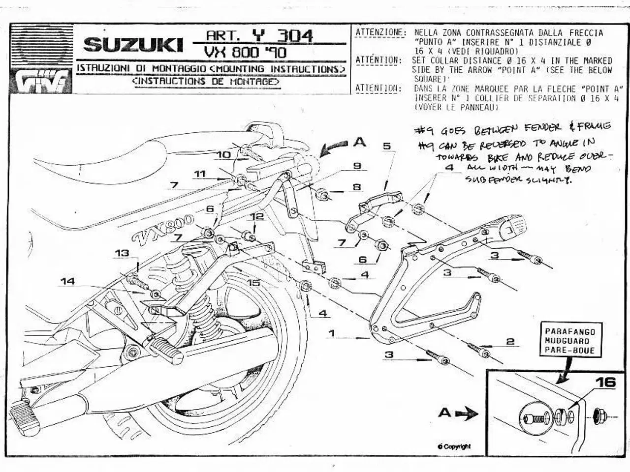 Billede 3 - Givi Wingrack beslag til Suzuki VX 800