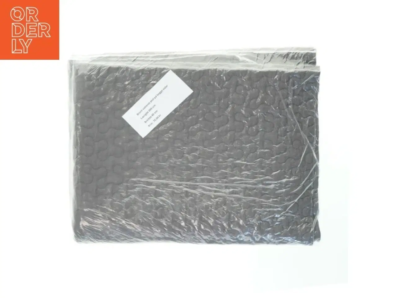 Billede 2 - Brun vatteret stof