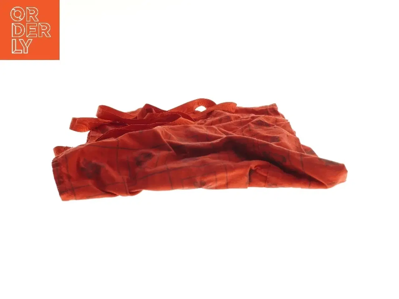 Billede 2 - Nyr Orange forklæde med print (str. 66x78 cm)