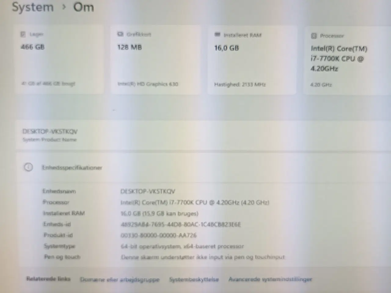 Billede 4 - Gamer computer i7 4,2ghz 16gb ddr4