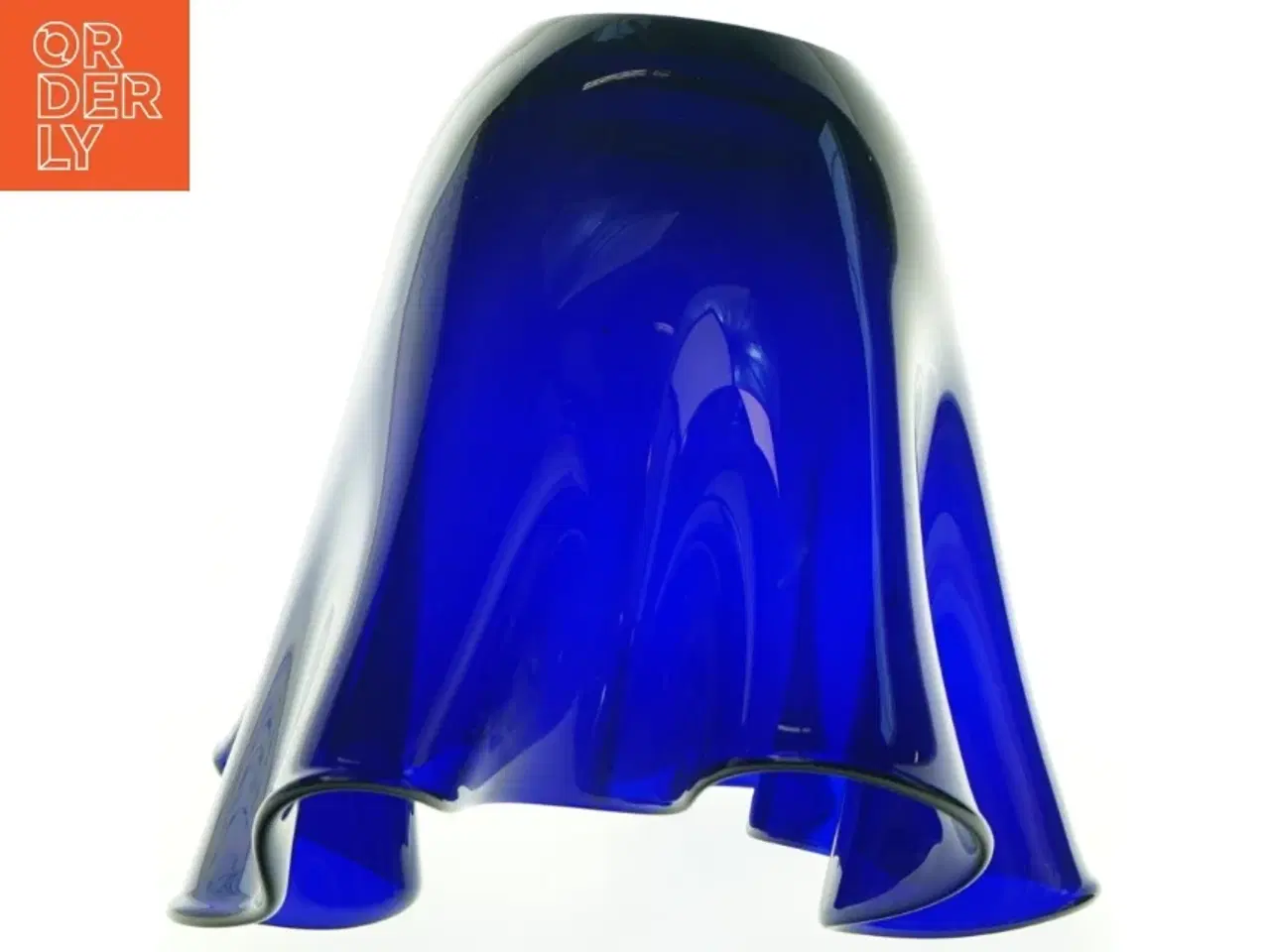Billede 4 - Tulipan vase i blå glas (str. H. 20 cm)