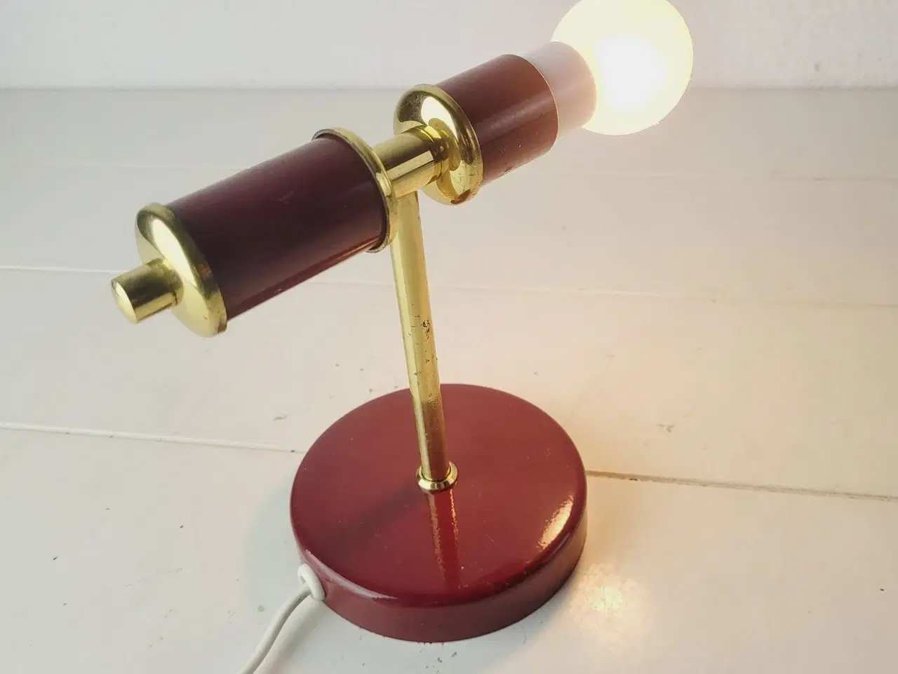 Billede 2 - ⭐️- Vintage messing væglampe