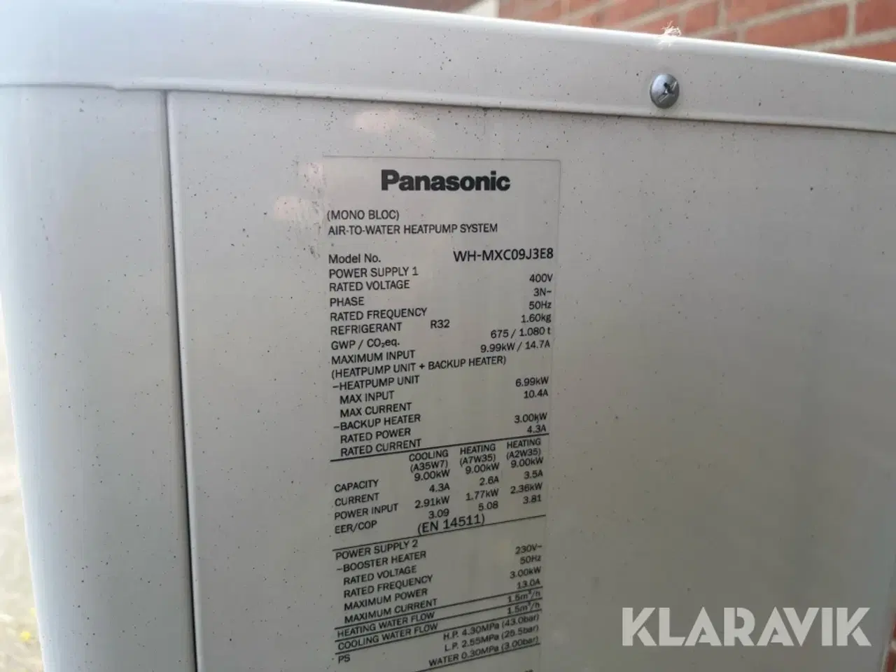 Billede 6 - Varmepumpe Panasonic WH-MXC09J3E8