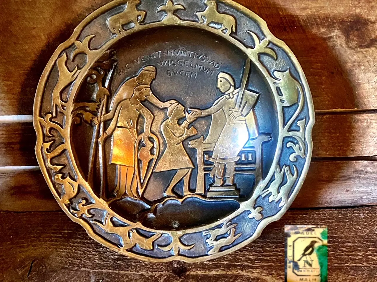 Billede 1 - * Flot og tung skål - i bronze