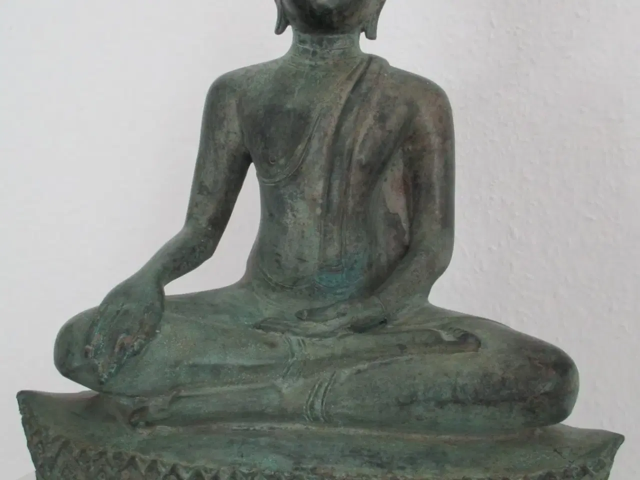 Billede 2 - Stor antik Buddha-statue - 44 cm - Thailand