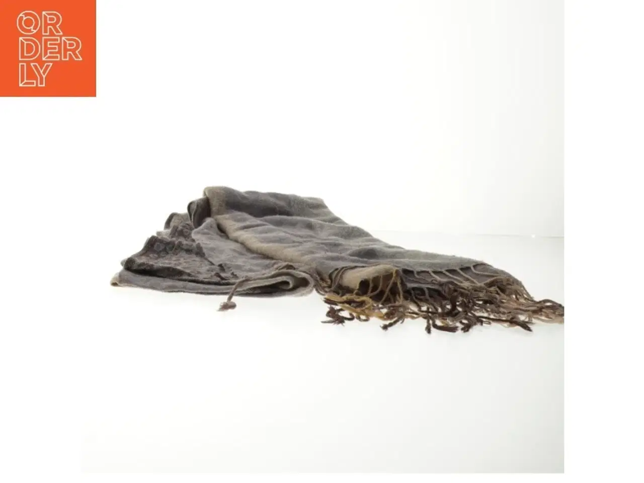 Billede 1 - Tørklæde med frynser (str. 180 cm)