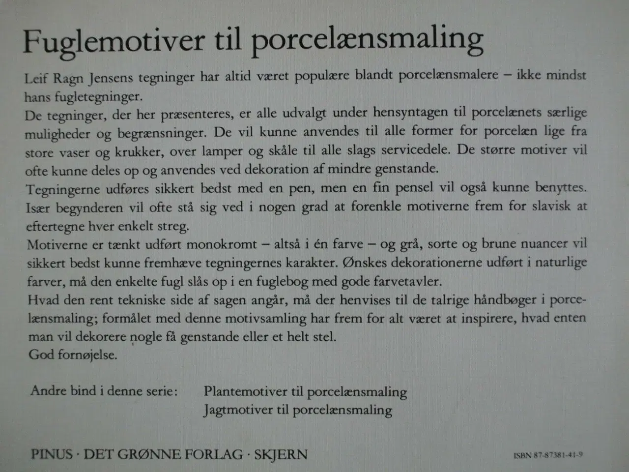 Billede 2 - fuglemotiver til porcelænsmaling, af leif ragn jen