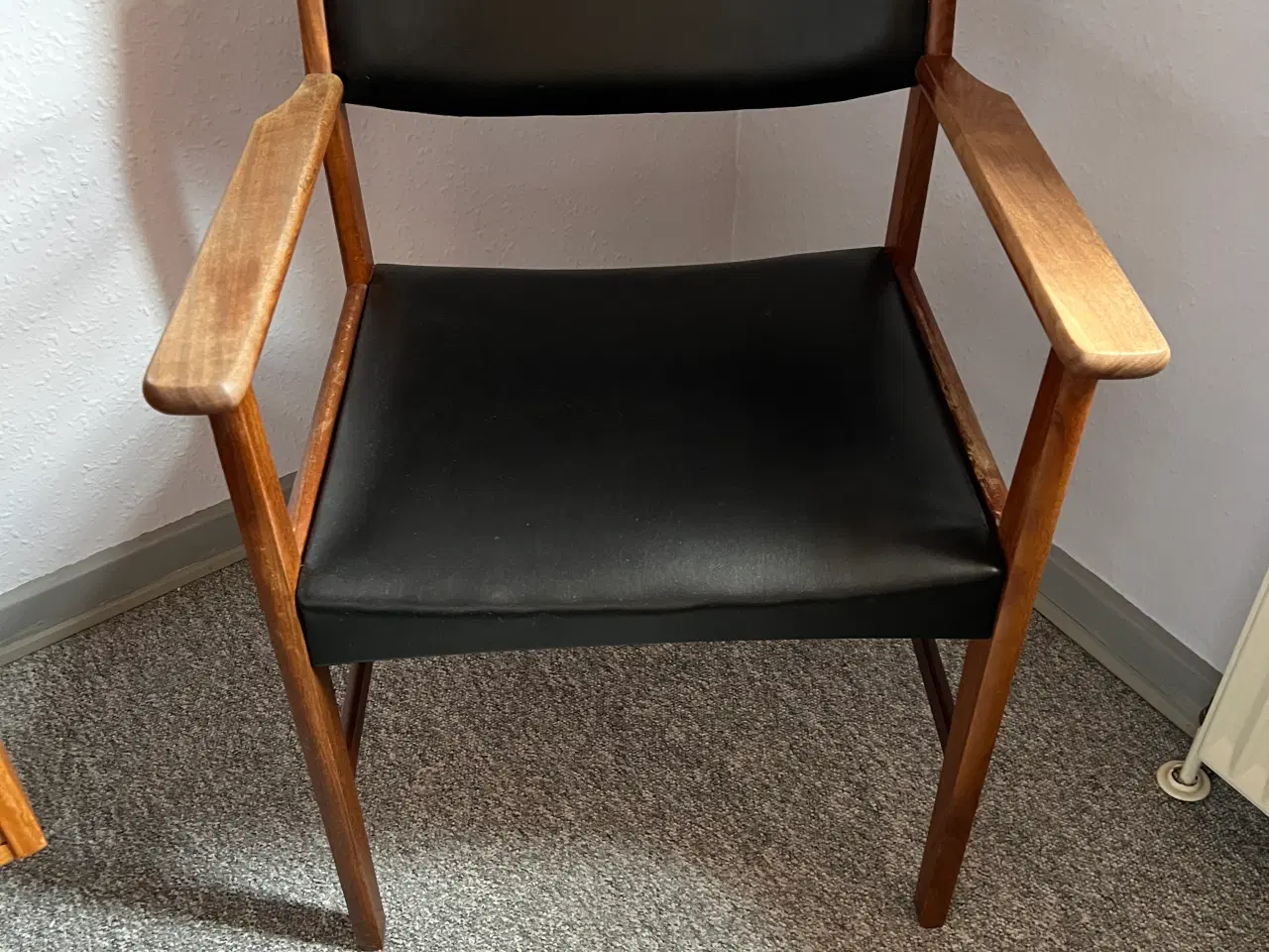 Billede 1 - Teaktræs skrivebordsstol