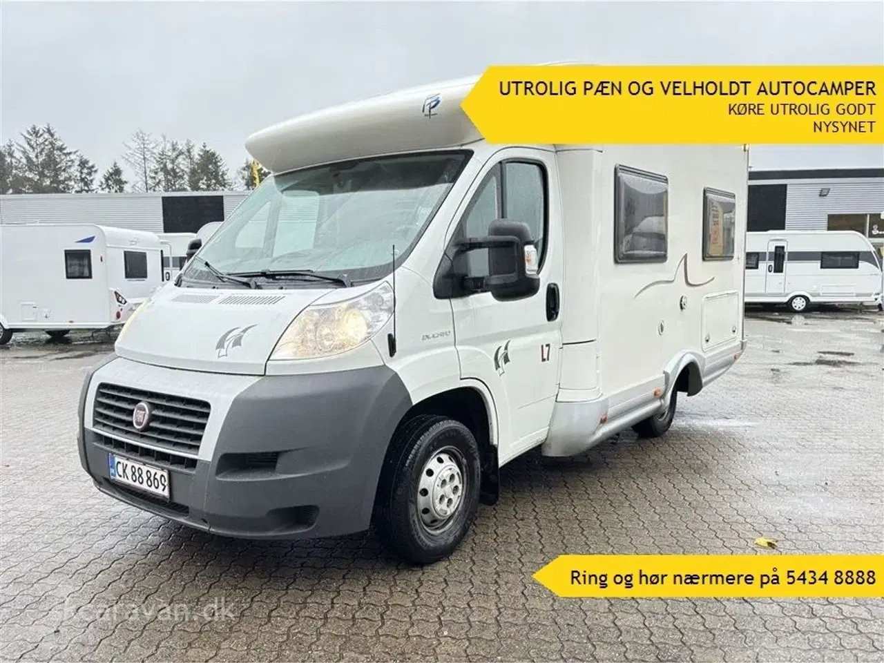 Billede 1 - 2008 - Fiat DUCATO   Pæn og velholdt Autocamper Kun kørt 66.156 km