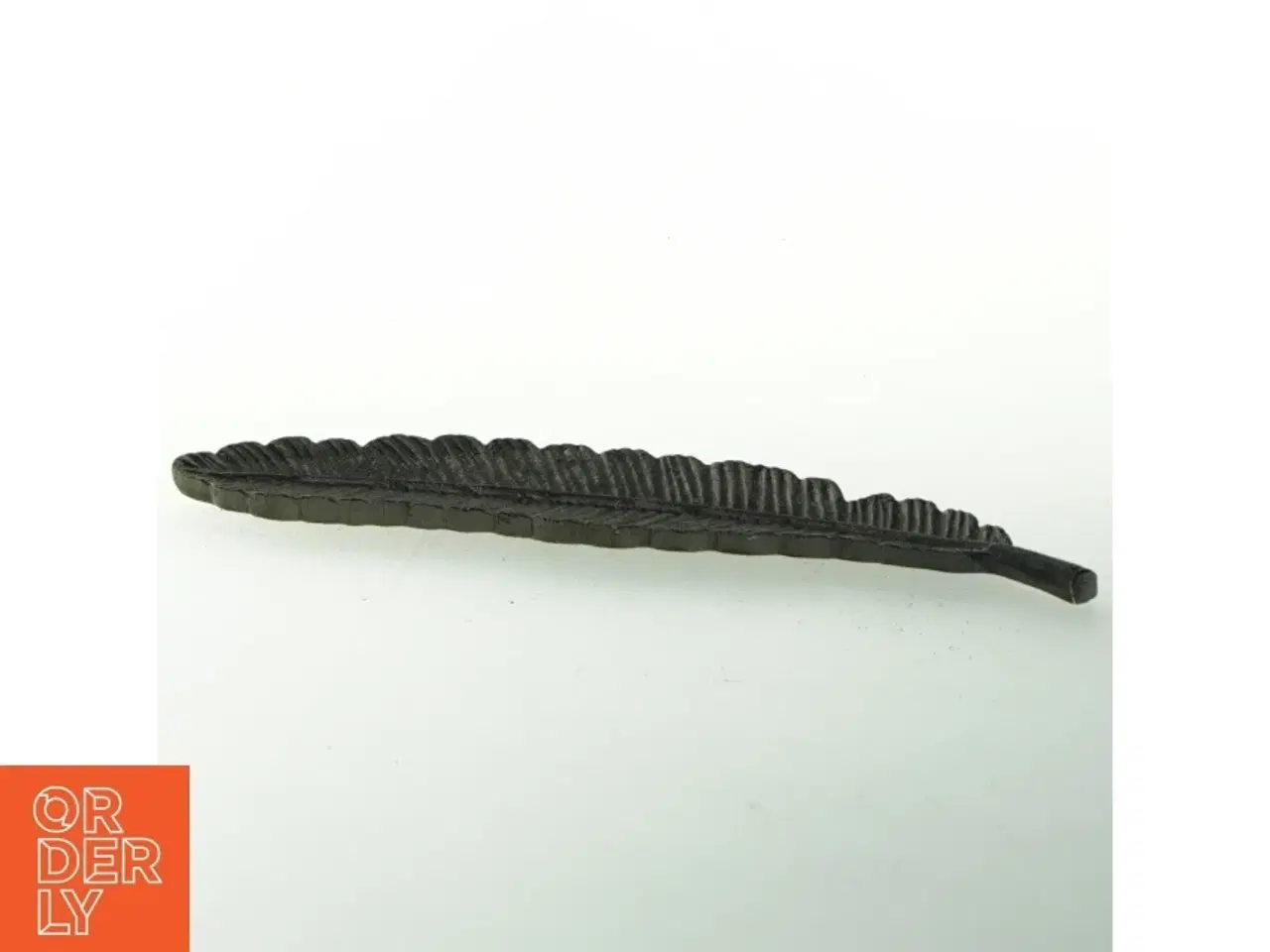 Billede 3 - Dekorativ fjer/bladformet fad (str. 25 cm)
