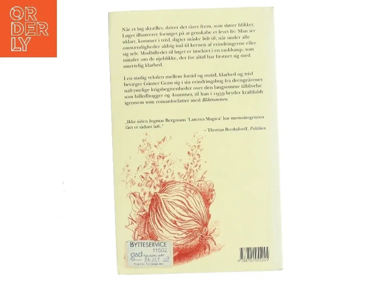 Billede 2 - Når løget skrælles af Günter Grass (Bog)