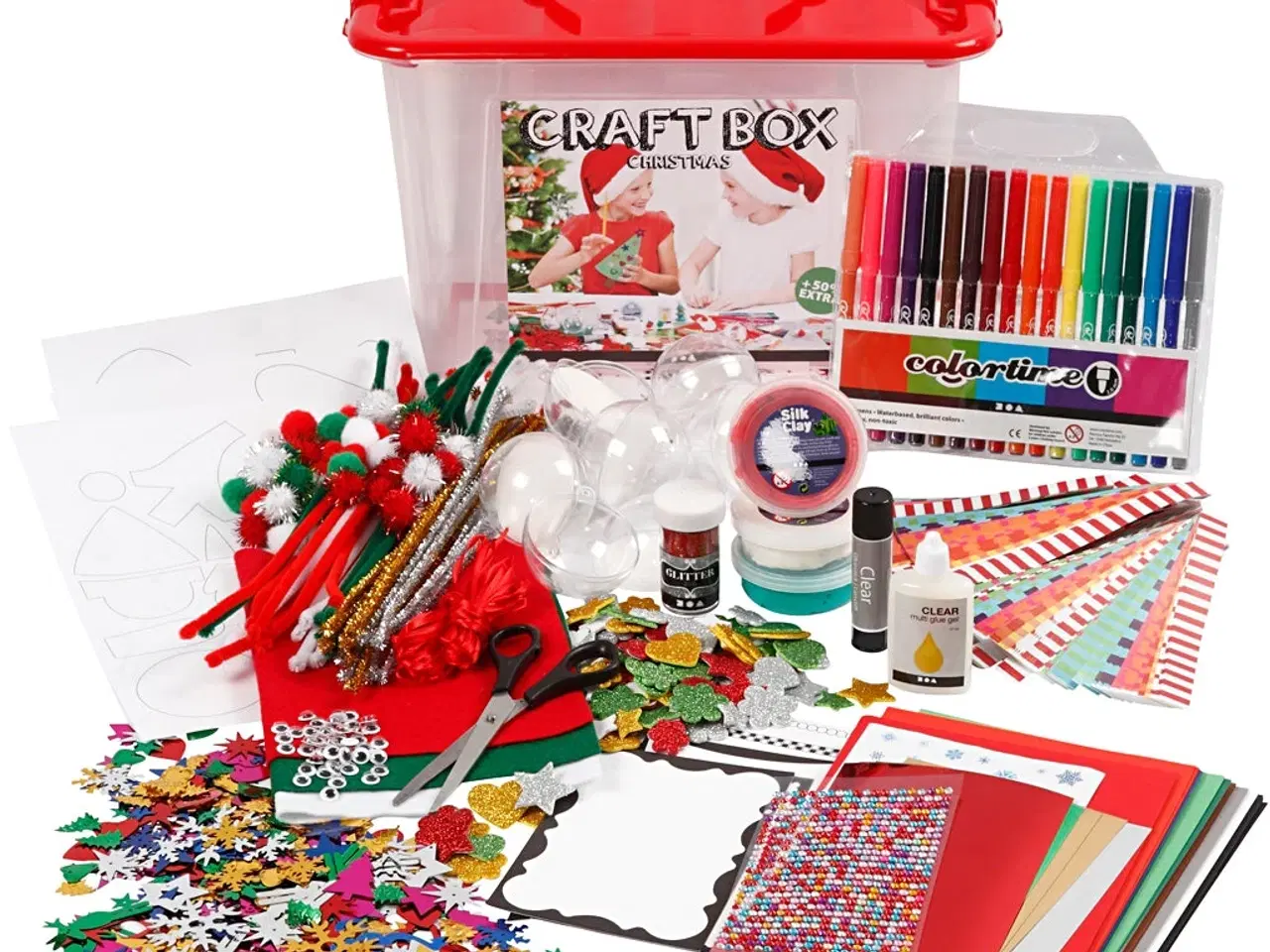 Billede 1 - Kreativ Hobbybox med Assorterede Farver