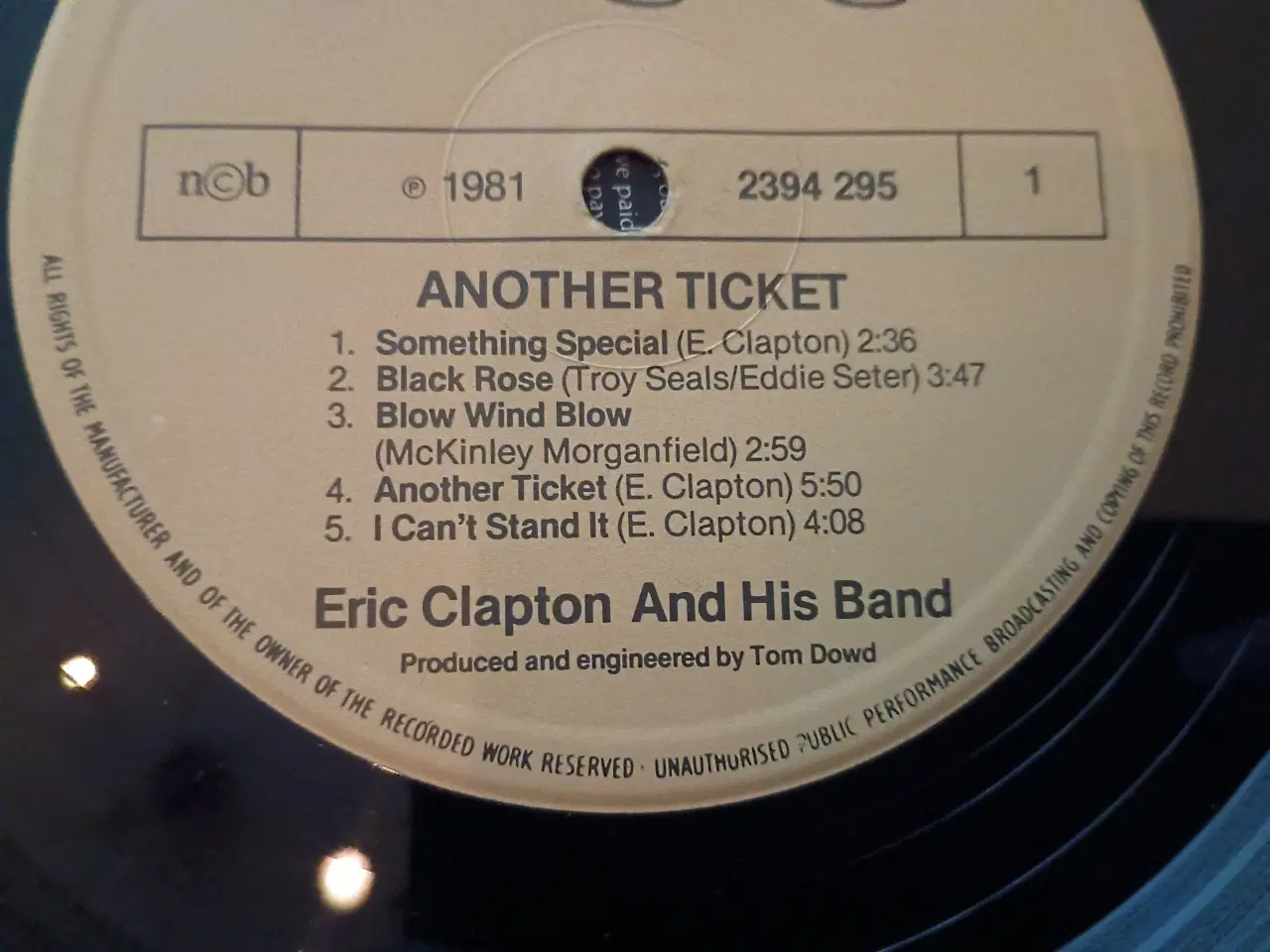 Billede 7 - Eric Clapton, Another Ticket.