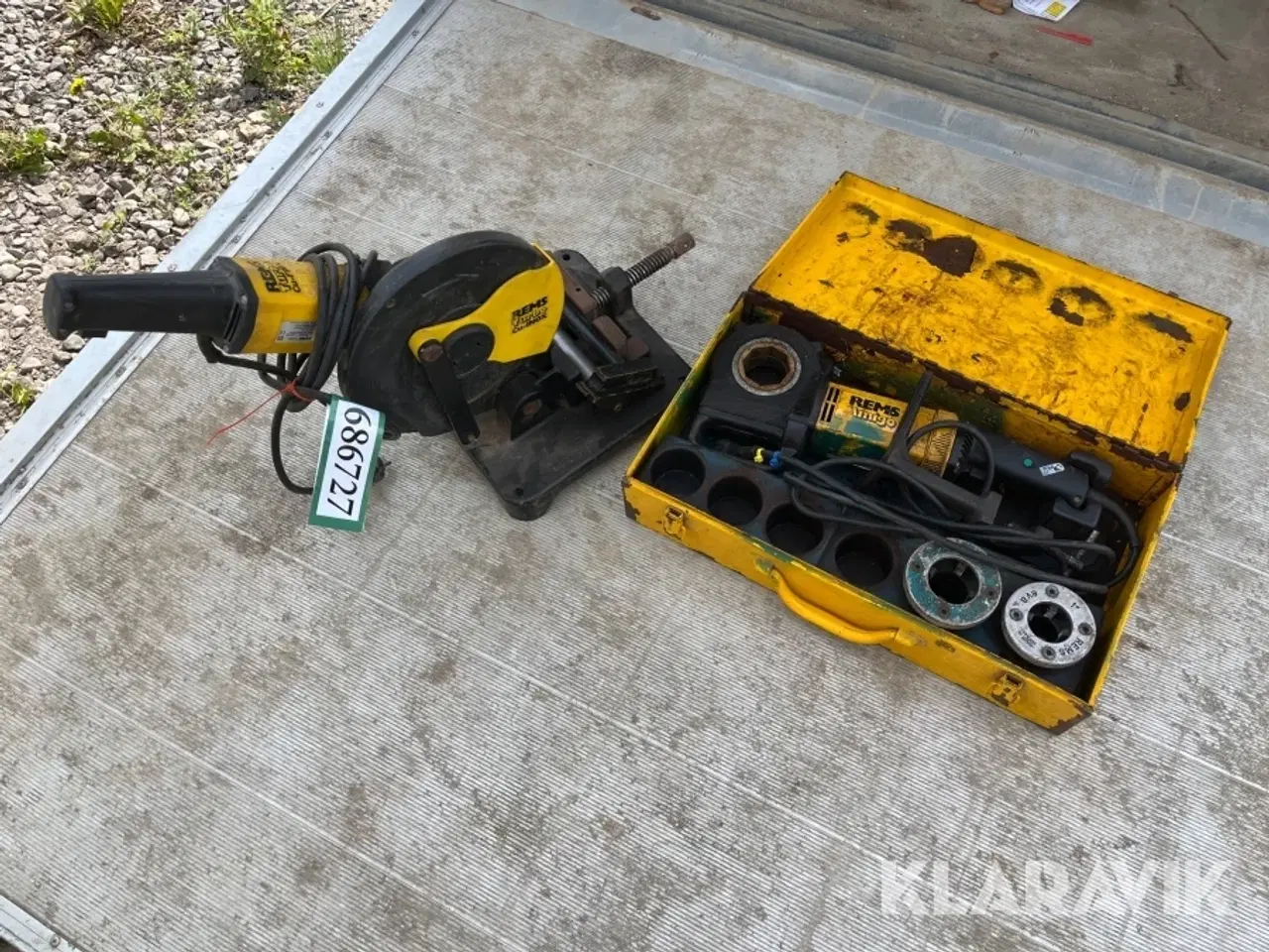 Billede 1 - Rørkapsav og gevindskærer Rems - 2 styk