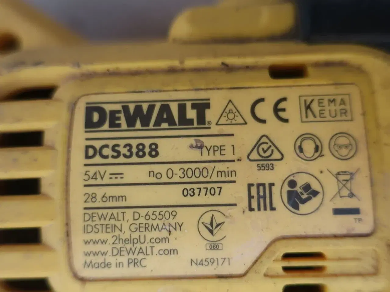 Billede 2 - Bajonetsav DEWALT DCS338