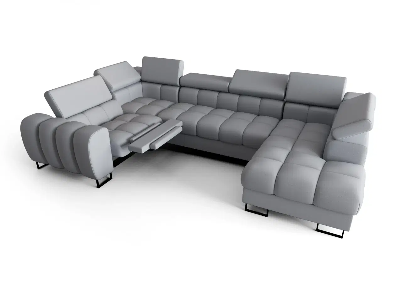 Billede 6 - ASPER MAX II RELAX ÆGTE LÆDER  HJØRNESOFA 198x350x170 CM