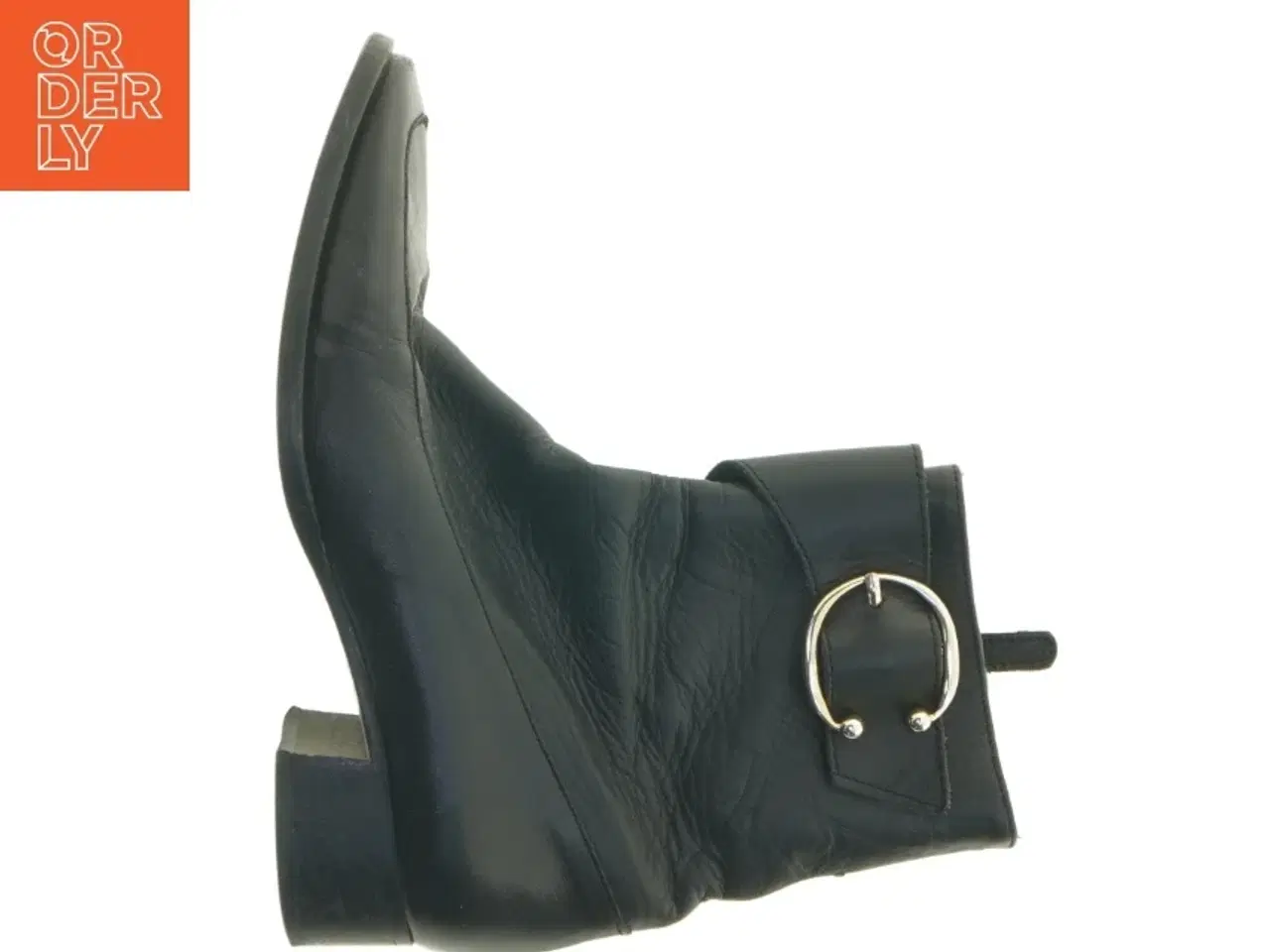 Billede 9 - Sorte læderstøvler (str. 36)